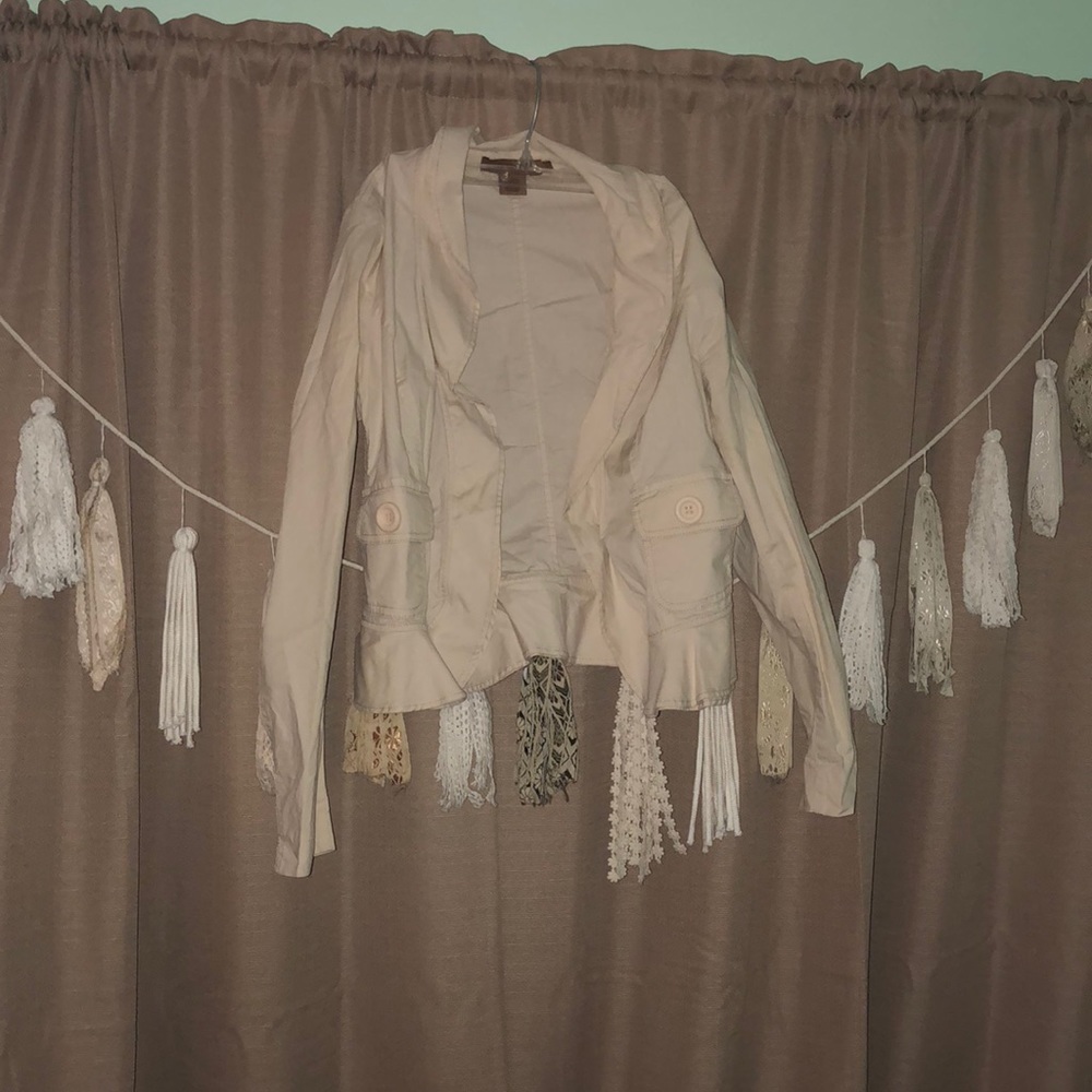 Tan Arden B peplum jacket